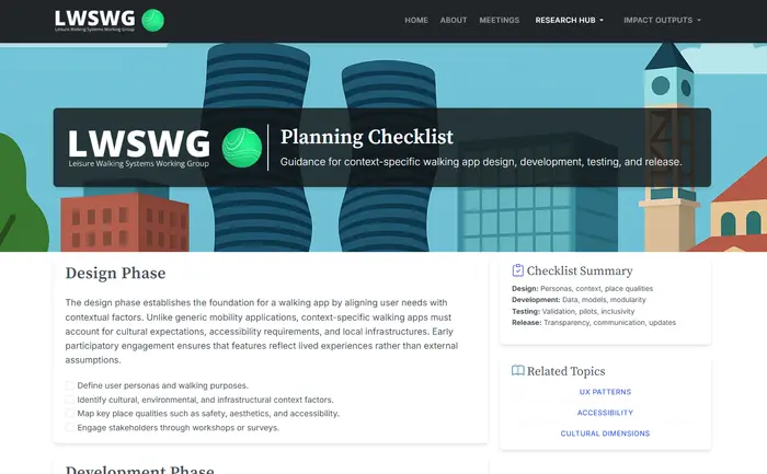 Leisure Walking Systems Working Group screenshot 6