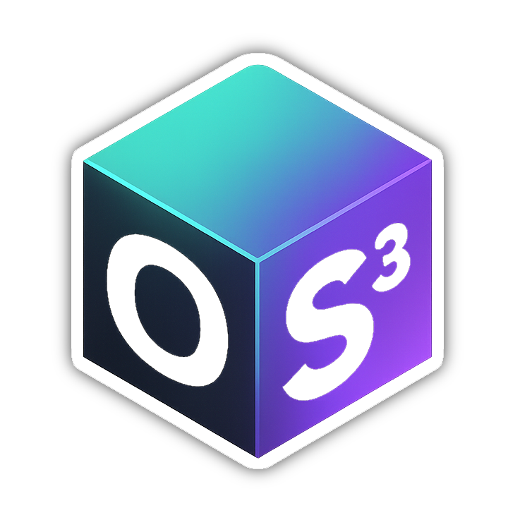 OS³ security studio logo.