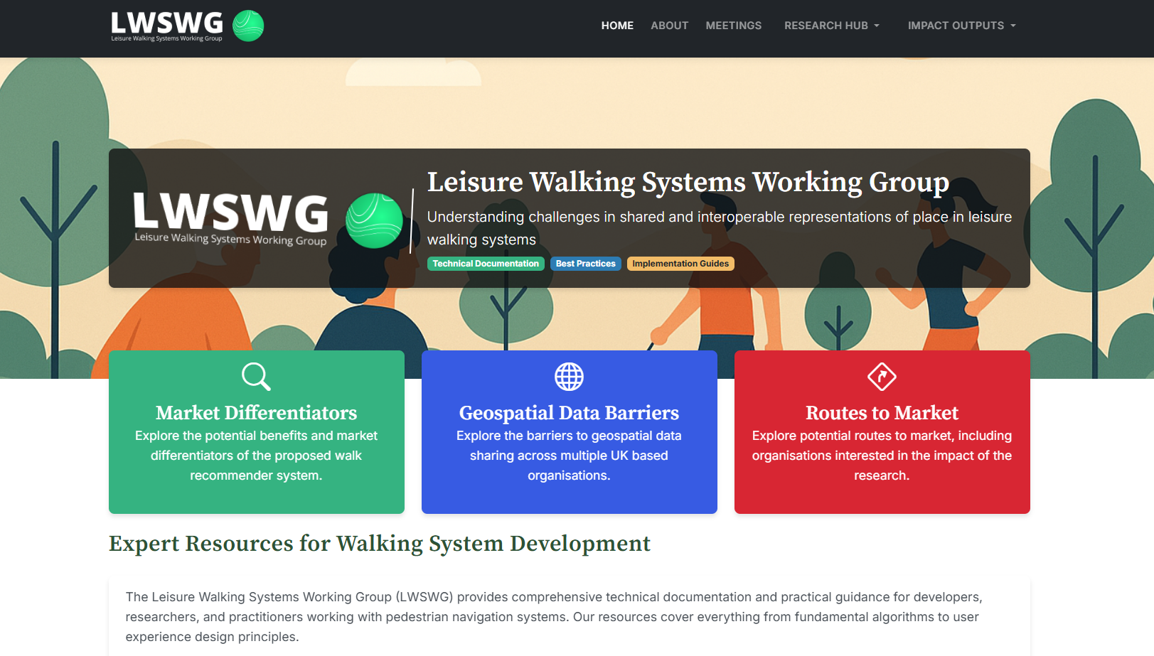 LWSWG Website Homepage