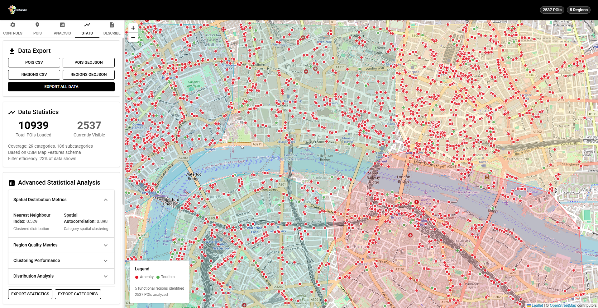 PlaceCrafter: Curating Urban Functional Regions through Platial Clustering