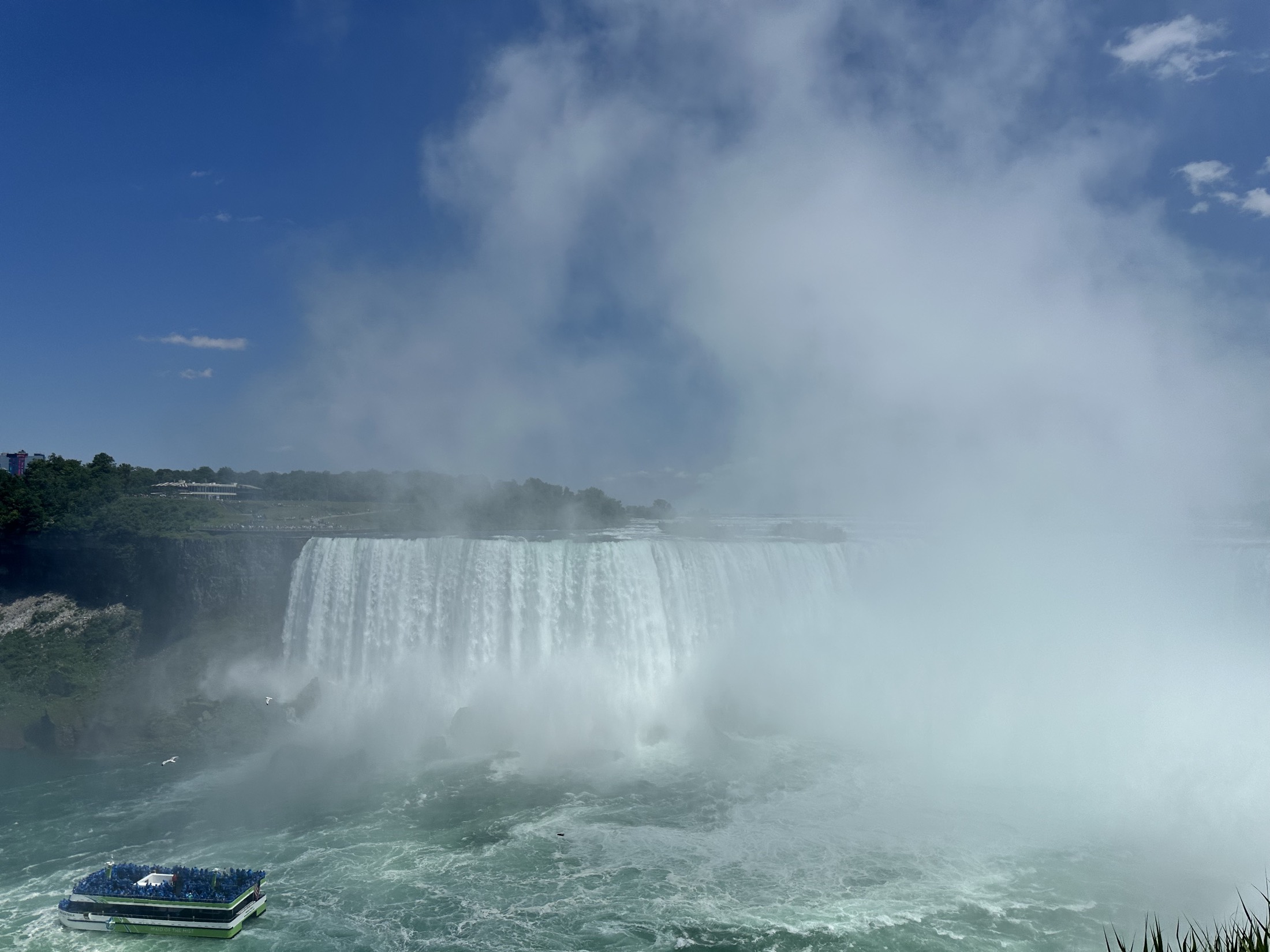 Mist rising off Niagara Falls